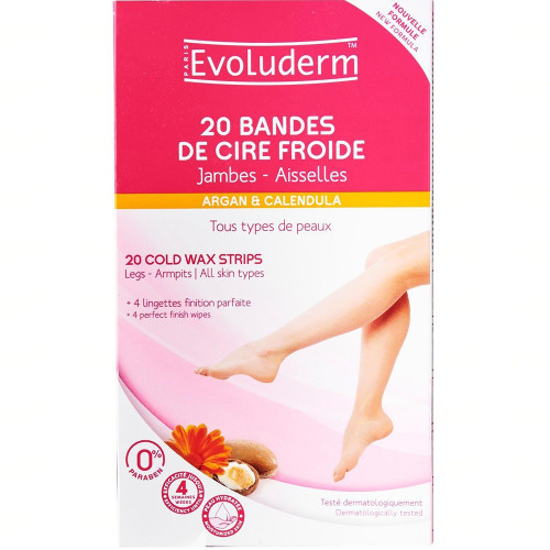 Bandes de cire froide Jambes-Aisselles x20