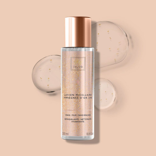 Texture lotion micellaire or 24K