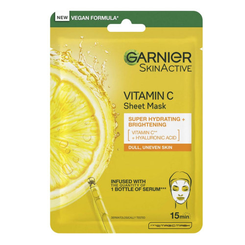 Masque tissu booster d'éclat à la vitamine C